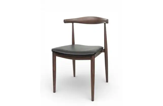 Metal Wood-Grain Chair